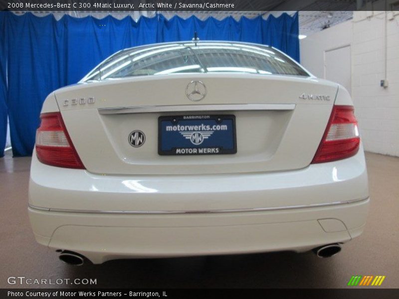 Arctic White / Savanna/Cashmere 2008 Mercedes-Benz C 300 4Matic Luxury