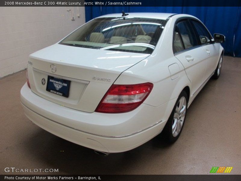 Arctic White / Savanna/Cashmere 2008 Mercedes-Benz C 300 4Matic Luxury
