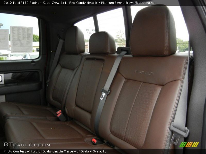 Red Candy Metallic / Platinum Sienna Brown/Black Leather 2012 Ford F150 Platinum SuperCrew 4x4