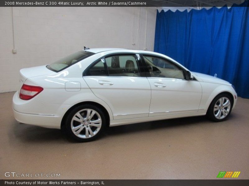 Arctic White / Savanna/Cashmere 2008 Mercedes-Benz C 300 4Matic Luxury