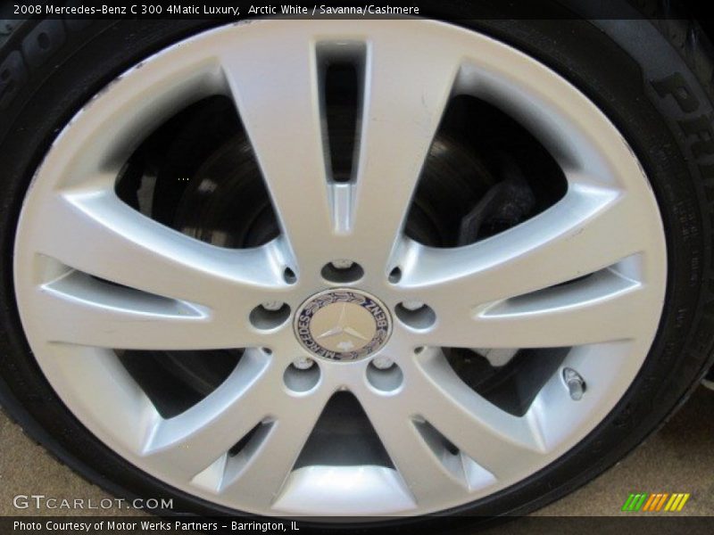 Arctic White / Savanna/Cashmere 2008 Mercedes-Benz C 300 4Matic Luxury
