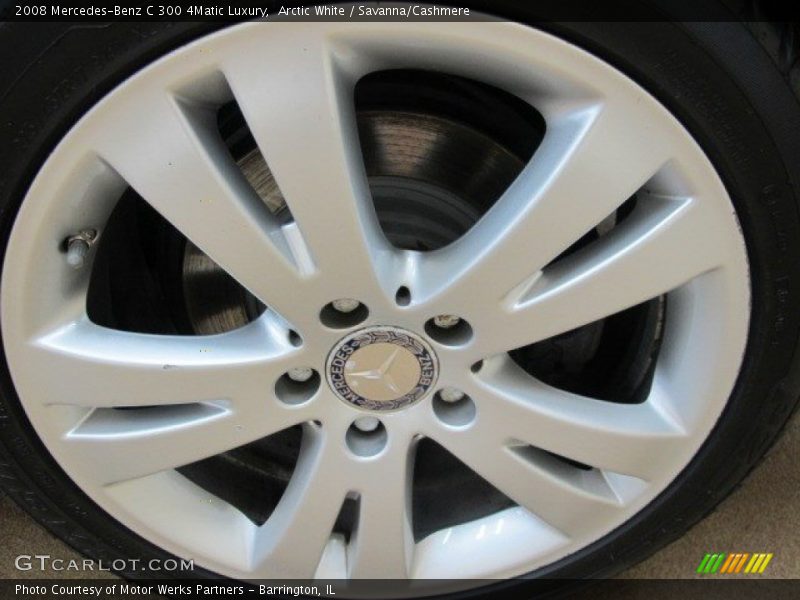 Arctic White / Savanna/Cashmere 2008 Mercedes-Benz C 300 4Matic Luxury