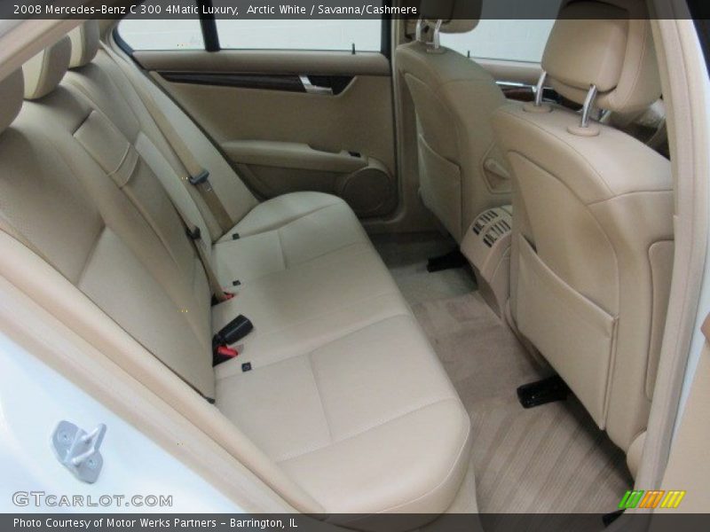 Arctic White / Savanna/Cashmere 2008 Mercedes-Benz C 300 4Matic Luxury