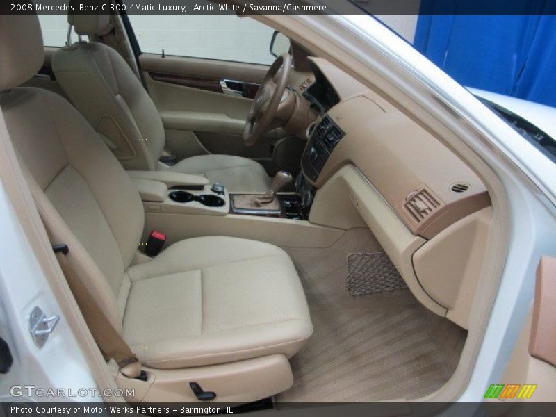 Arctic White / Savanna/Cashmere 2008 Mercedes-Benz C 300 4Matic Luxury