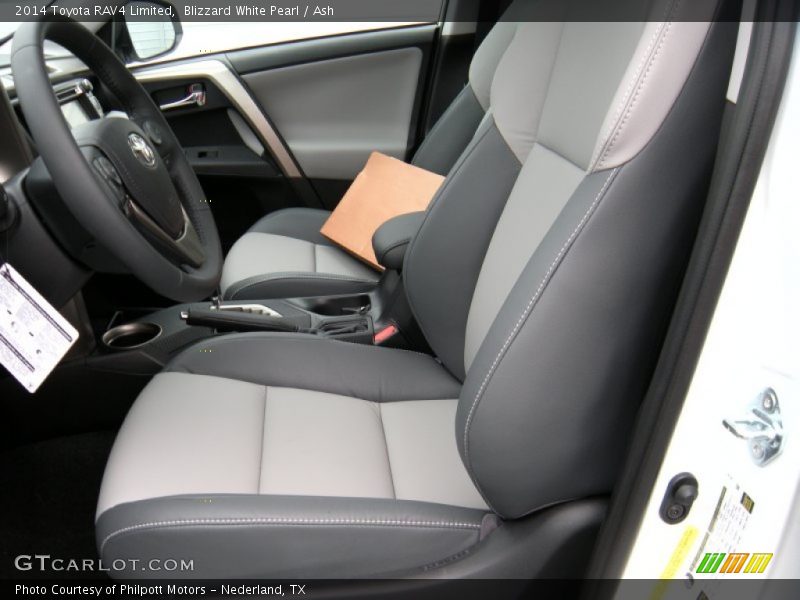 Front Seat of 2014 RAV4 Limited