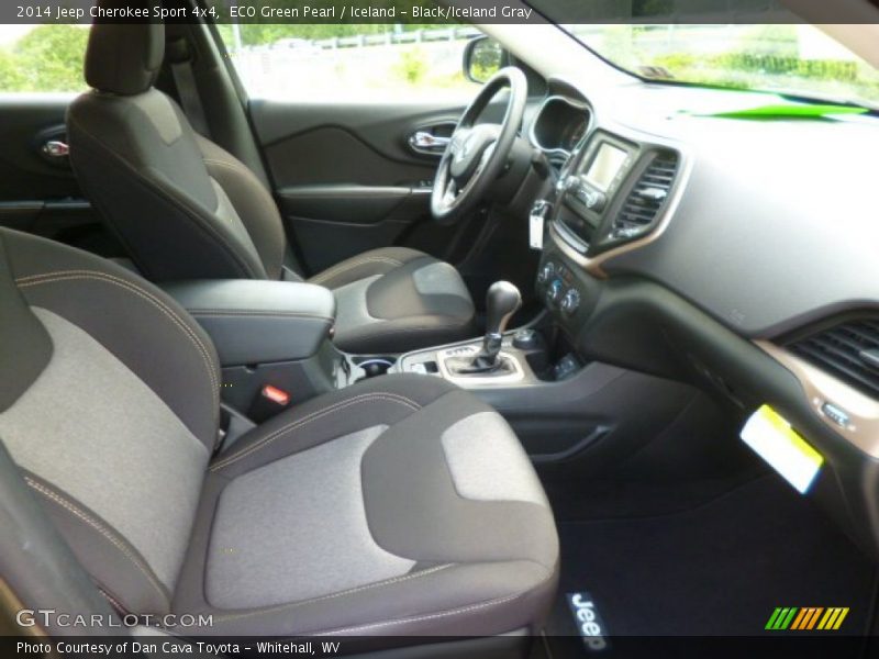 ECO Green Pearl / Iceland - Black/Iceland Gray 2014 Jeep Cherokee Sport 4x4