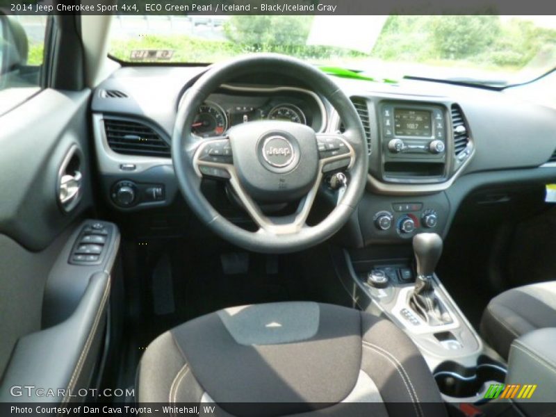 ECO Green Pearl / Iceland - Black/Iceland Gray 2014 Jeep Cherokee Sport 4x4