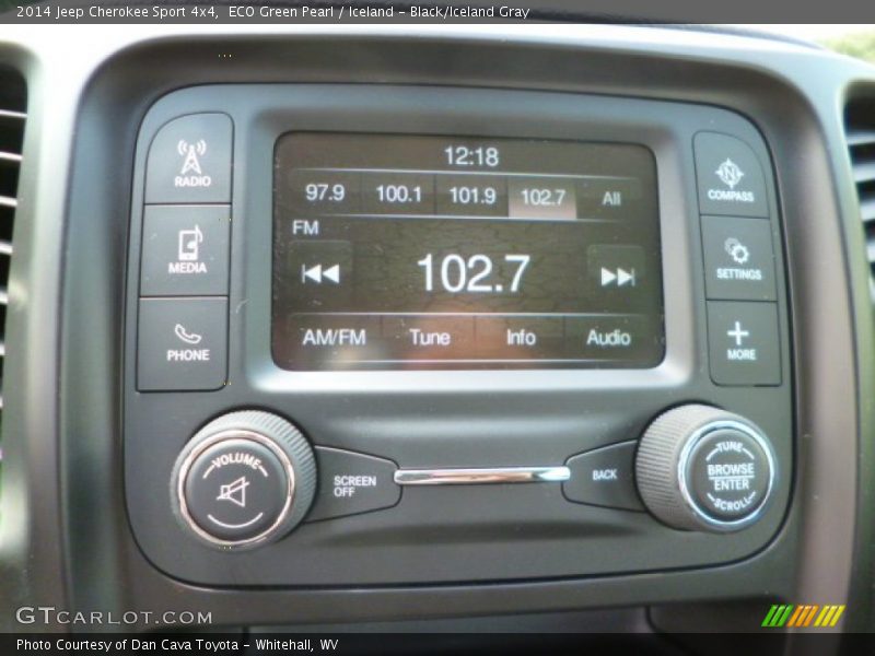 ECO Green Pearl / Iceland - Black/Iceland Gray 2014 Jeep Cherokee Sport 4x4
