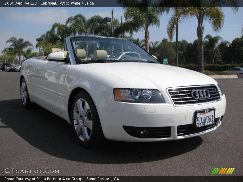 Arctic White / Beige 2006 Audi A4 1.8T Cabriolet