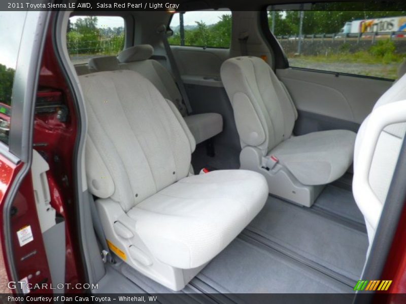 Salsa Red Pearl / Light Gray 2011 Toyota Sienna LE AWD