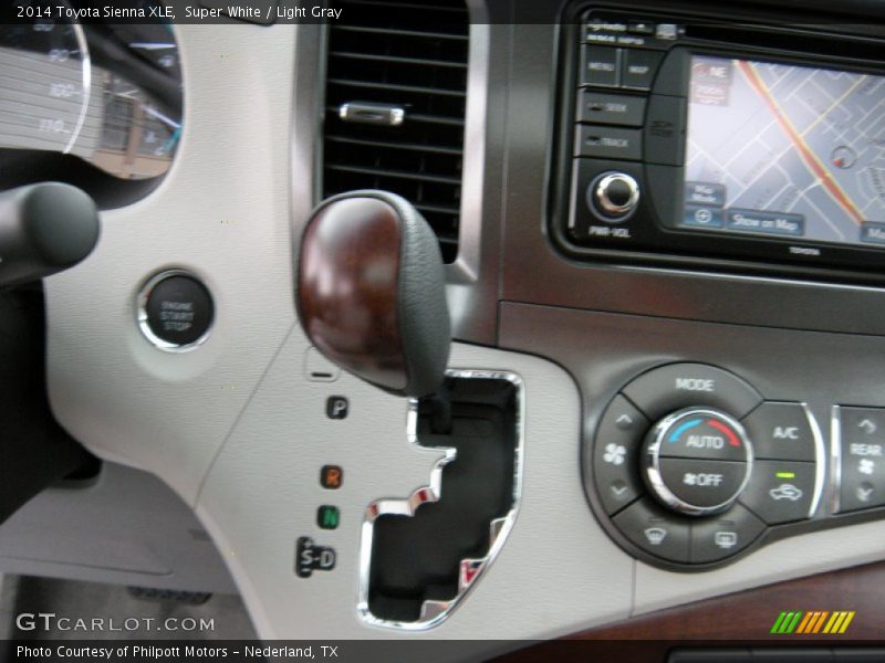 Super White / Light Gray 2014 Toyota Sienna XLE