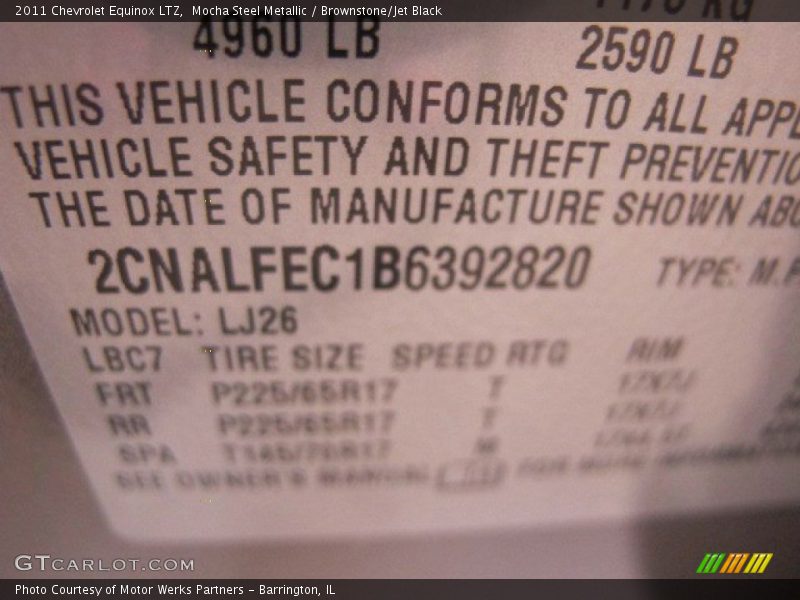 Mocha Steel Metallic / Brownstone/Jet Black 2011 Chevrolet Equinox LTZ