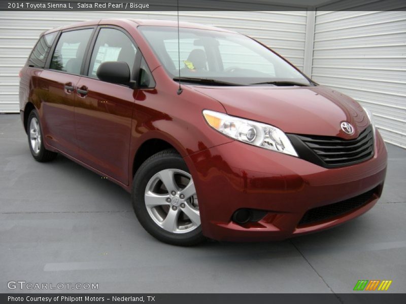 Salsa Red Pearl / Bisque 2014 Toyota Sienna L