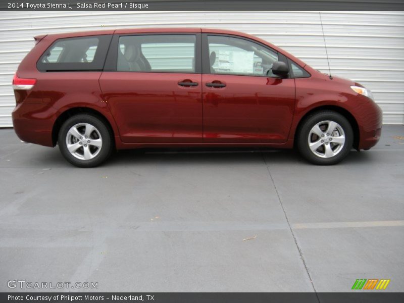 Salsa Red Pearl / Bisque 2014 Toyota Sienna L