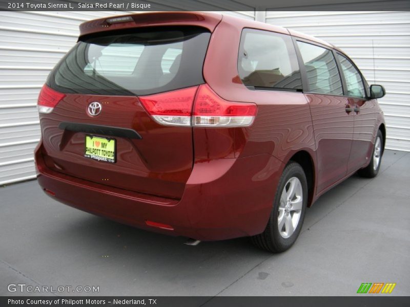 Salsa Red Pearl / Bisque 2014 Toyota Sienna L