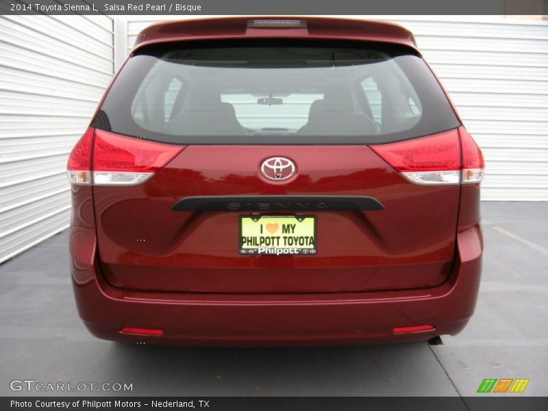 Salsa Red Pearl / Bisque 2014 Toyota Sienna L