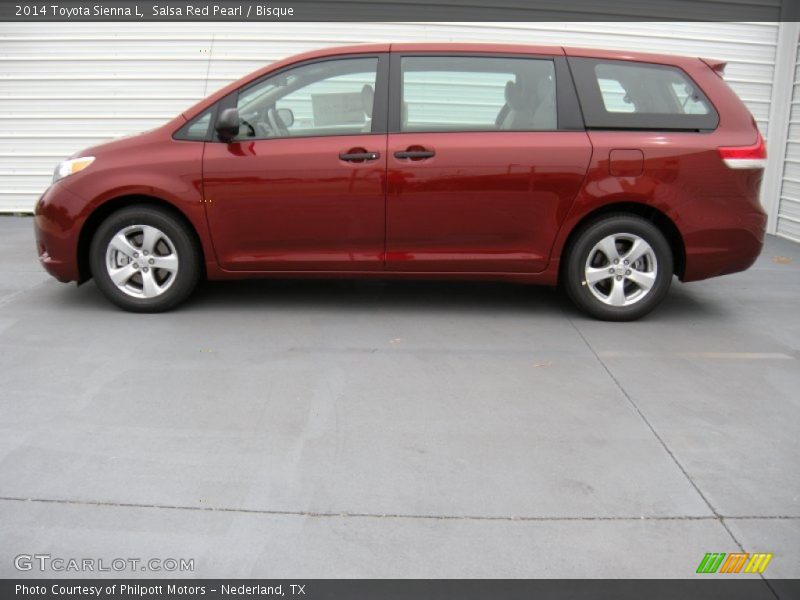 Salsa Red Pearl / Bisque 2014 Toyota Sienna L