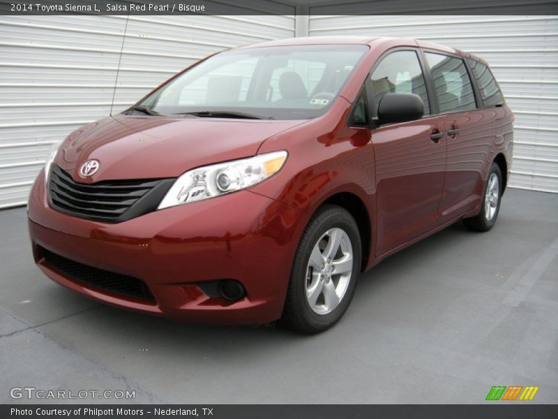 Salsa Red Pearl / Bisque 2014 Toyota Sienna L