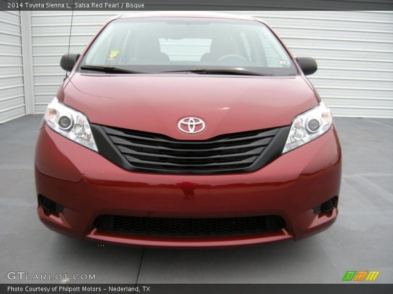 Salsa Red Pearl / Bisque 2014 Toyota Sienna L
