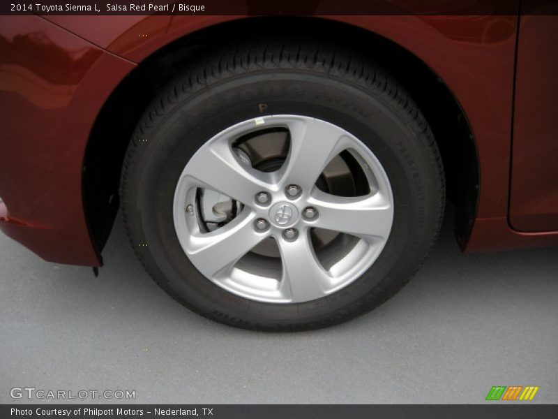 Salsa Red Pearl / Bisque 2014 Toyota Sienna L