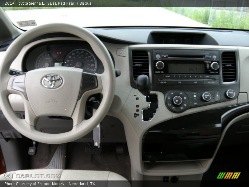 Salsa Red Pearl / Bisque 2014 Toyota Sienna L