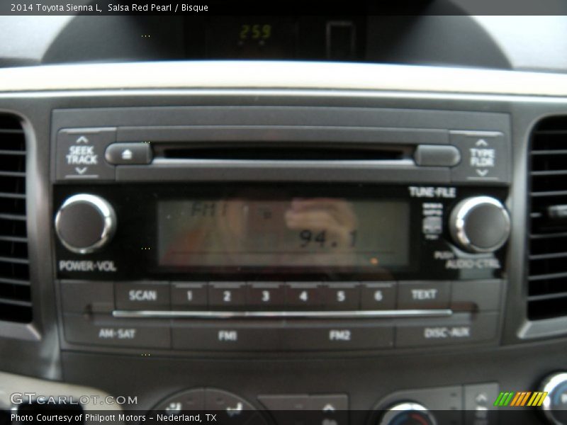 Salsa Red Pearl / Bisque 2014 Toyota Sienna L