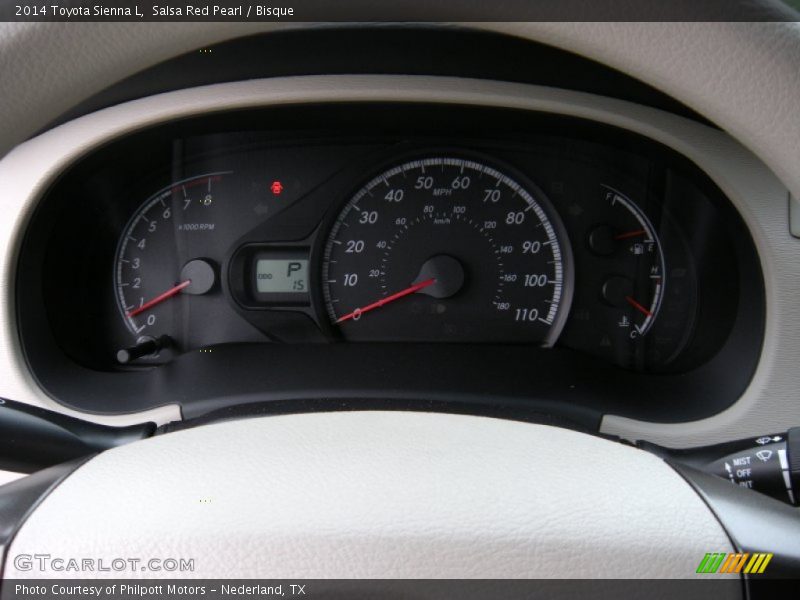 Salsa Red Pearl / Bisque 2014 Toyota Sienna L