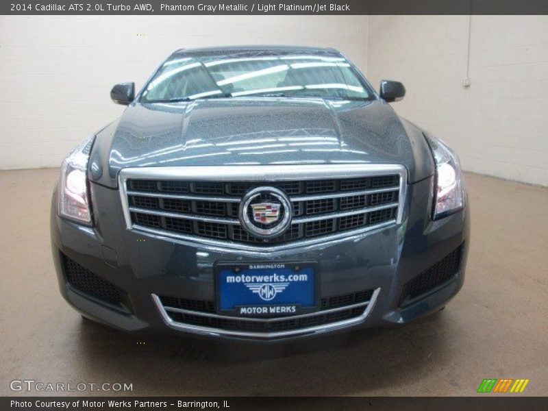 Phantom Gray Metallic / Light Platinum/Jet Black 2014 Cadillac ATS 2.0L Turbo AWD
