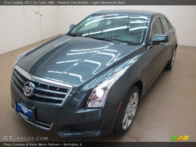Phantom Gray Metallic / Light Platinum/Jet Black 2014 Cadillac ATS 2.0L Turbo AWD