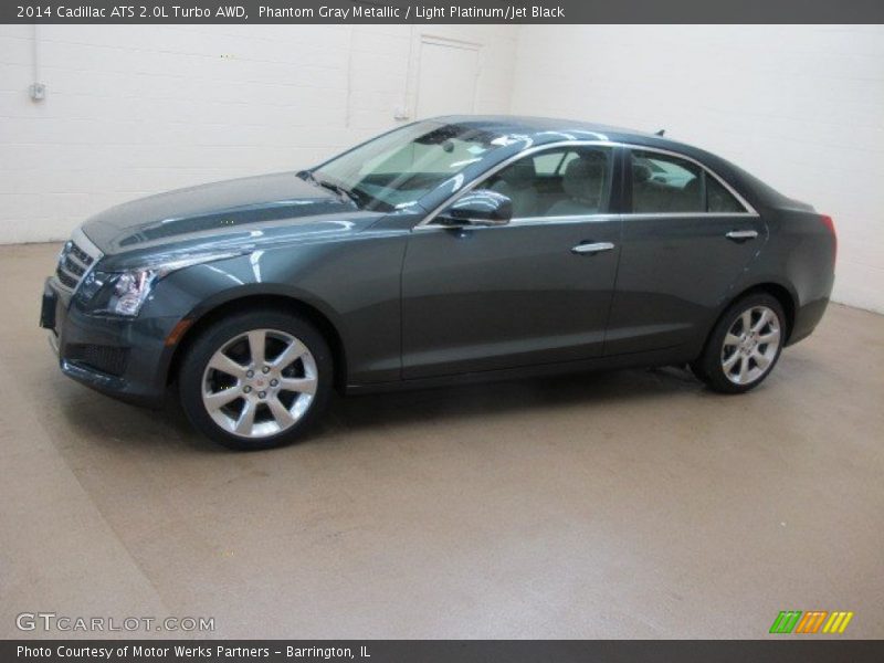 Phantom Gray Metallic / Light Platinum/Jet Black 2014 Cadillac ATS 2.0L Turbo AWD