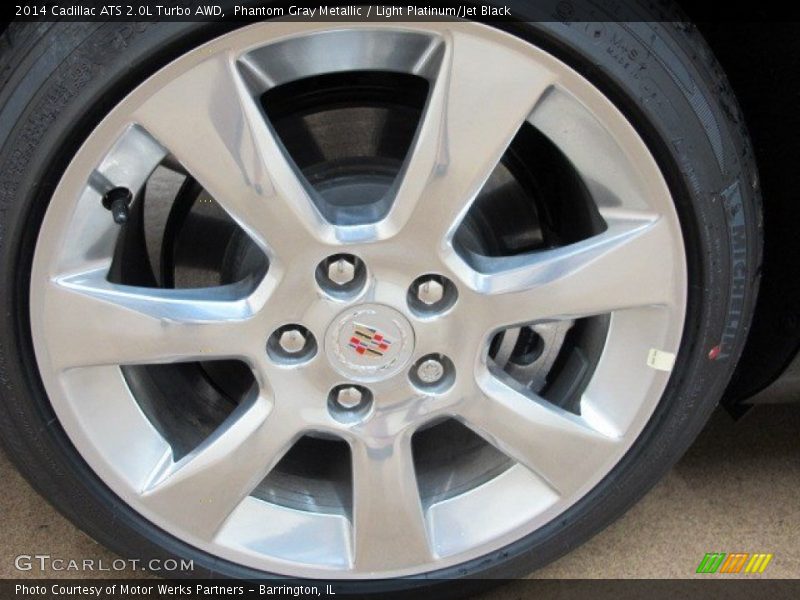 Phantom Gray Metallic / Light Platinum/Jet Black 2014 Cadillac ATS 2.0L Turbo AWD