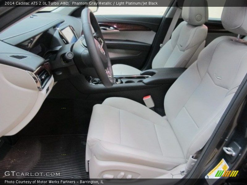 Phantom Gray Metallic / Light Platinum/Jet Black 2014 Cadillac ATS 2.0L Turbo AWD