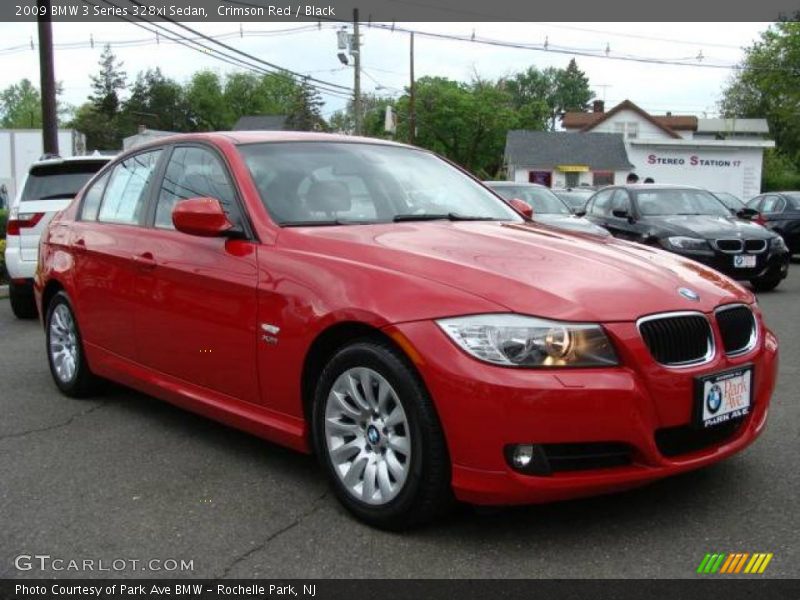 Crimson Red / Black 2009 BMW 3 Series 328xi Sedan