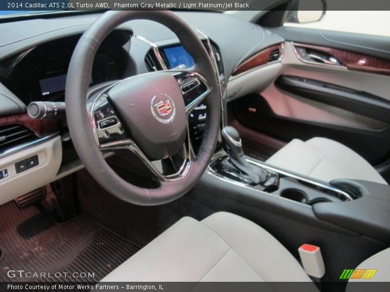 Phantom Gray Metallic / Light Platinum/Jet Black 2014 Cadillac ATS 2.0L Turbo AWD