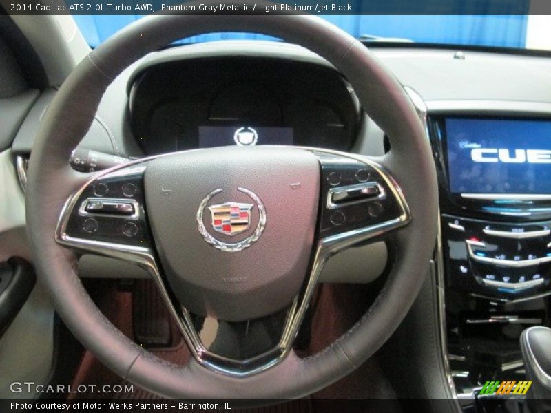 Phantom Gray Metallic / Light Platinum/Jet Black 2014 Cadillac ATS 2.0L Turbo AWD