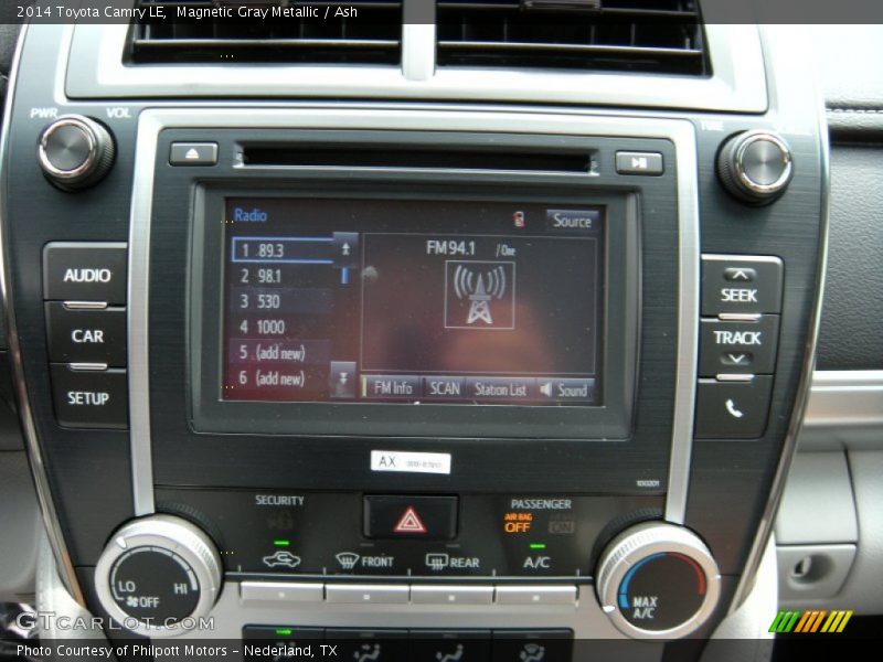 Magnetic Gray Metallic / Ash 2014 Toyota Camry LE