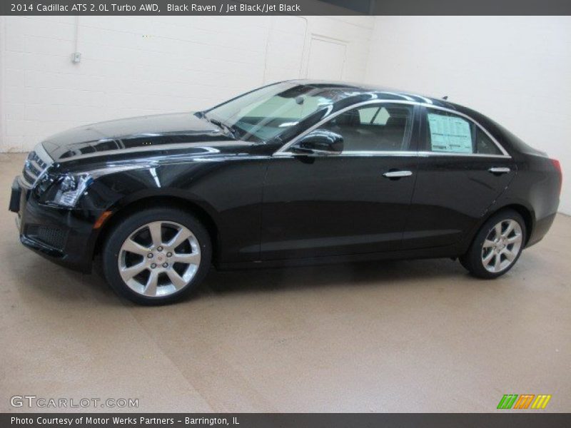 Black Raven / Jet Black/Jet Black 2014 Cadillac ATS 2.0L Turbo AWD