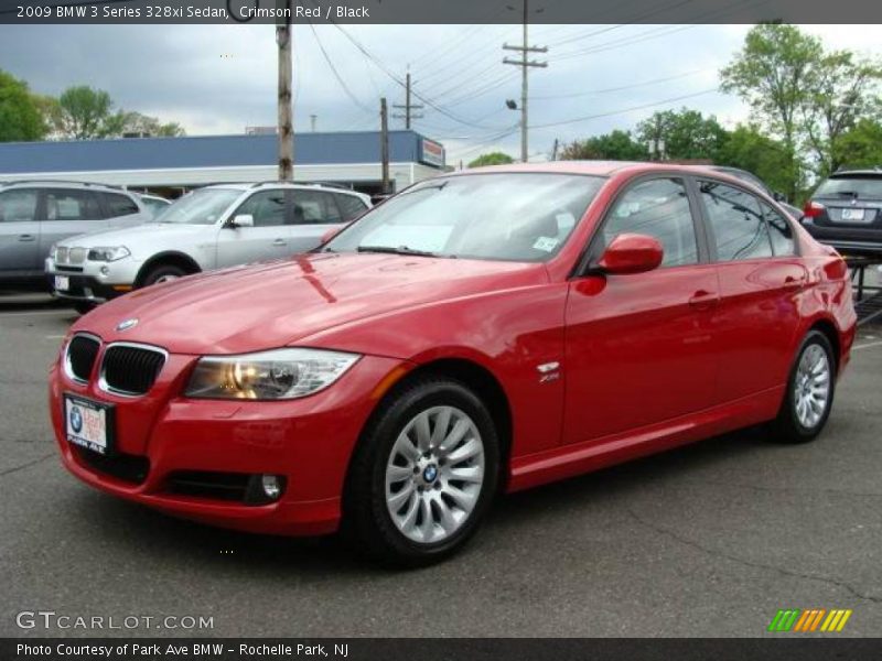 Crimson Red / Black 2009 BMW 3 Series 328xi Sedan