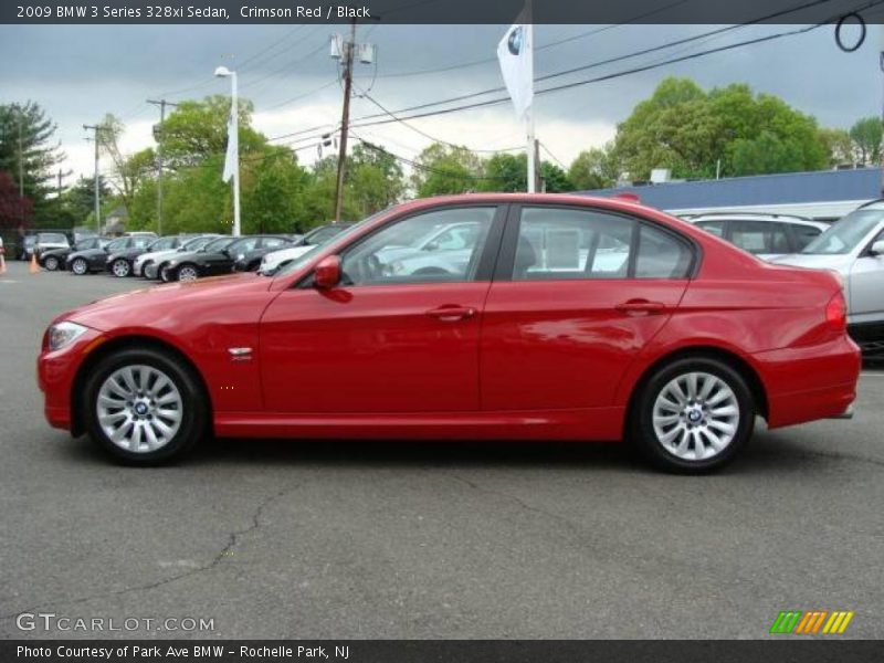 Crimson Red / Black 2009 BMW 3 Series 328xi Sedan