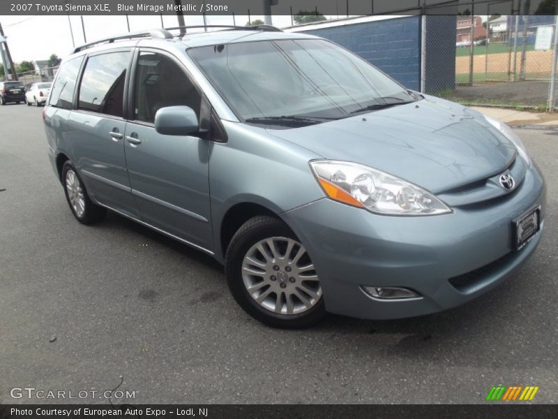 Blue Mirage Metallic / Stone 2007 Toyota Sienna XLE