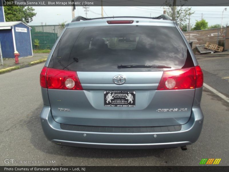 Blue Mirage Metallic / Stone 2007 Toyota Sienna XLE