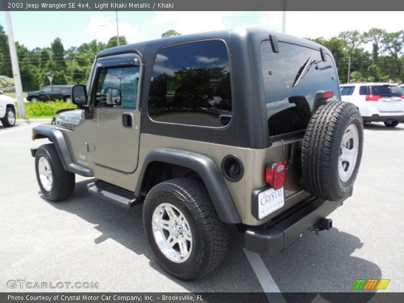 Light Khaki Metallic / Khaki 2003 Jeep Wrangler SE 4x4