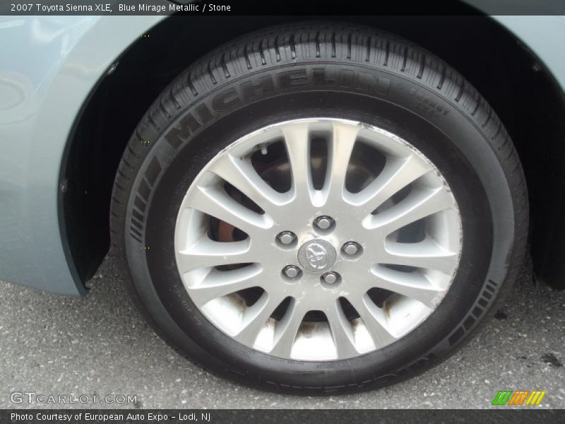 Blue Mirage Metallic / Stone 2007 Toyota Sienna XLE