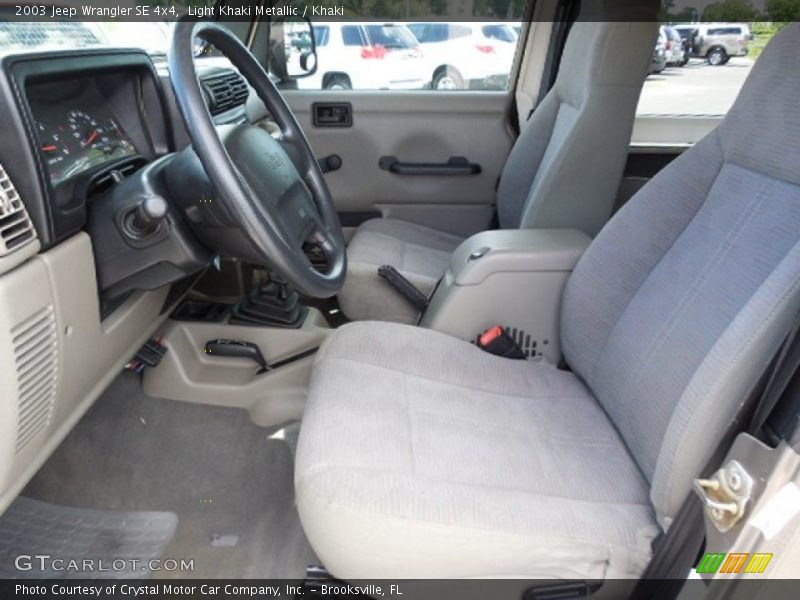 Light Khaki Metallic / Khaki 2003 Jeep Wrangler SE 4x4