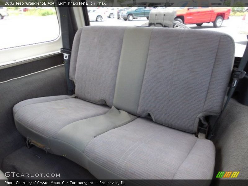 Light Khaki Metallic / Khaki 2003 Jeep Wrangler SE 4x4