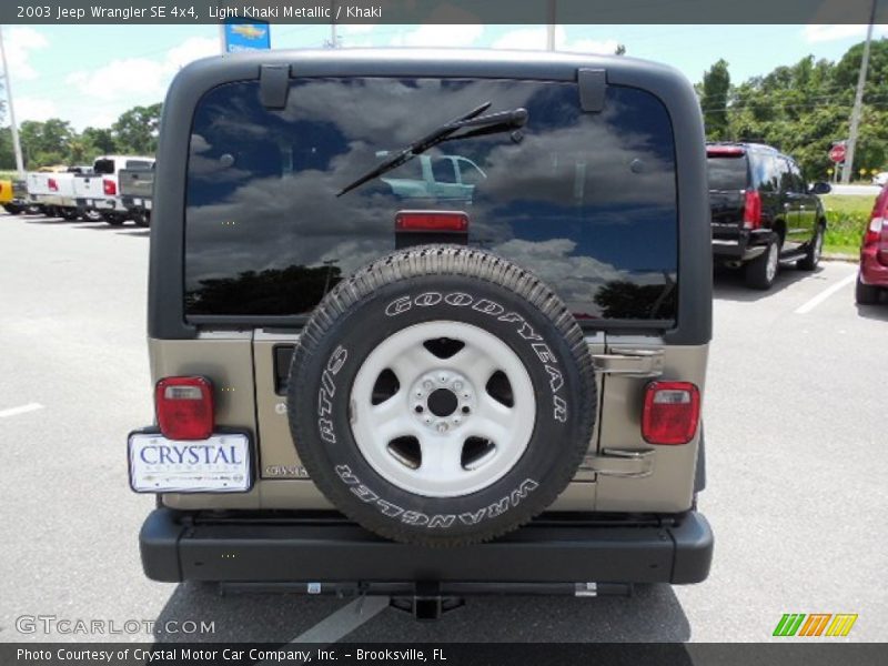 Light Khaki Metallic / Khaki 2003 Jeep Wrangler SE 4x4