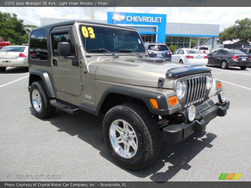 Light Khaki Metallic / Khaki 2003 Jeep Wrangler SE 4x4