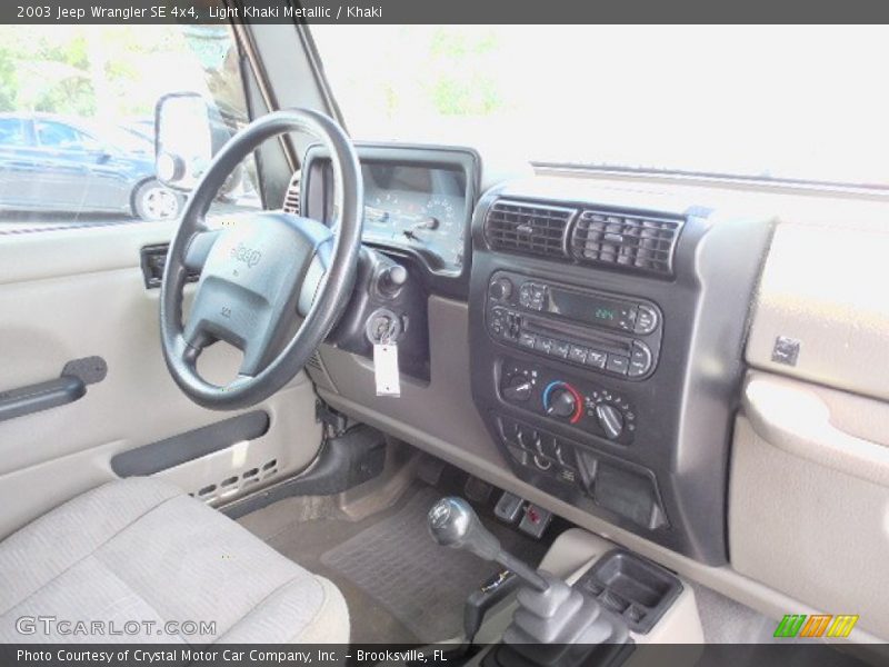 Light Khaki Metallic / Khaki 2003 Jeep Wrangler SE 4x4