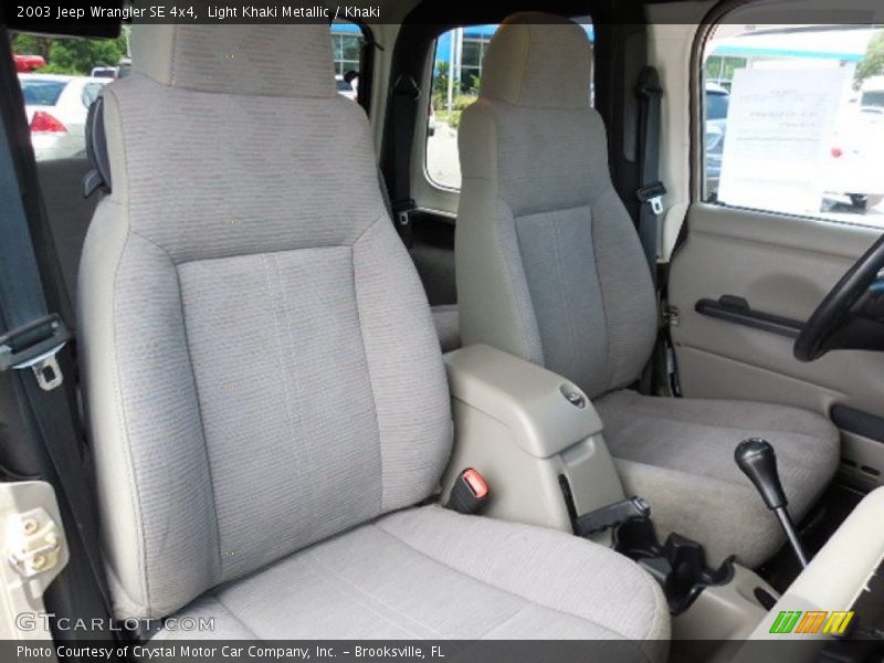 Light Khaki Metallic / Khaki 2003 Jeep Wrangler SE 4x4