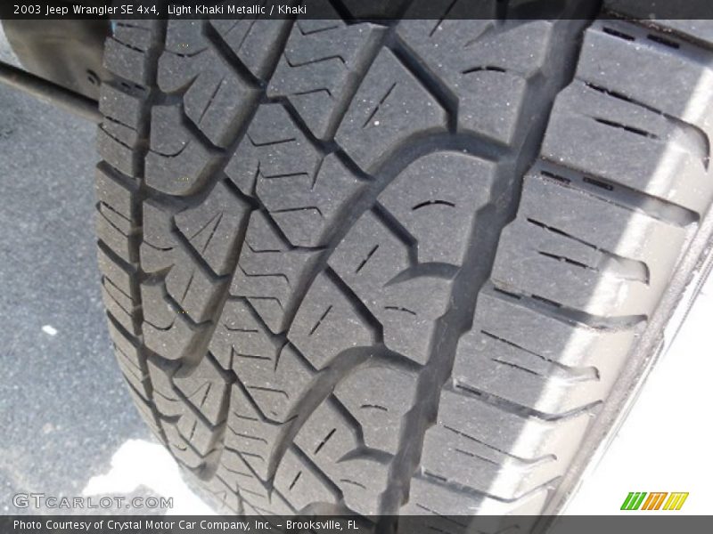 Light Khaki Metallic / Khaki 2003 Jeep Wrangler SE 4x4